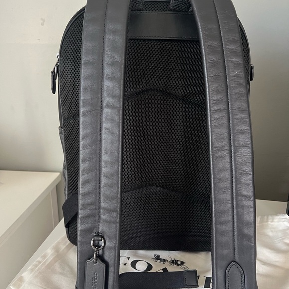 Coach Signature Black and Gray Backpack - Picture 5 of 11